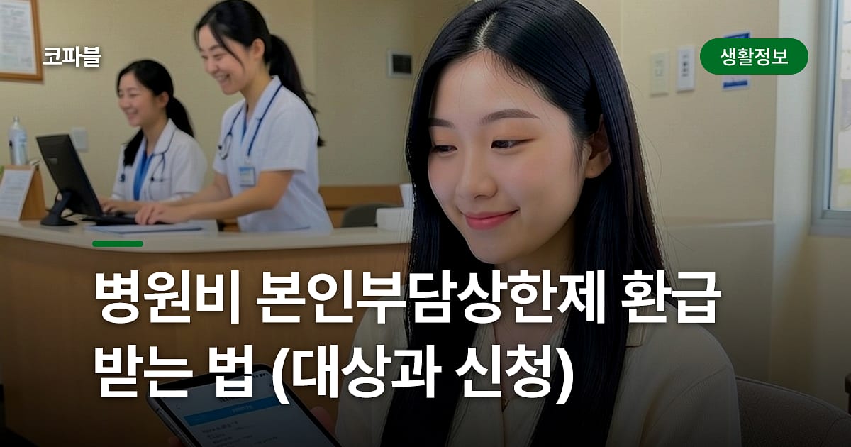 병원비 본인부담상한제 환급받는 법 (대상과 신청)
